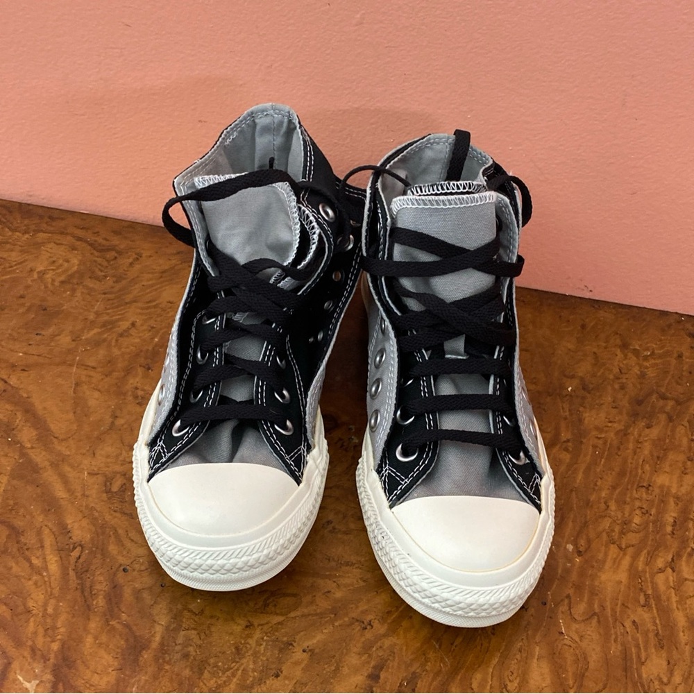 Converse Women Shoes Size 8 All Star chuck Taylor Double Upper Sneakers - Picture 15 of 16